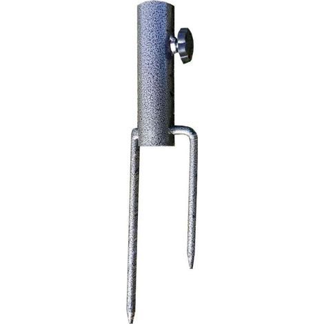 Piquet De Sol En Fer Pour Parasol De Plage Et Balcon Ancrage De Sable Pour Tiges 28 À 32 Mm (1/4)