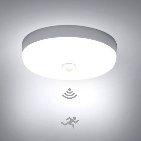 Plafonnier LED Detecteur de Mouvement 15W, Lampe Plafond avec Capteur Intérieur, IP56 Luminaire Plafonnier Automatique, pour Hublot, Couloir et Cave, 220V Motion Sensor Rond Ceiling Lights Indoor (1/5)