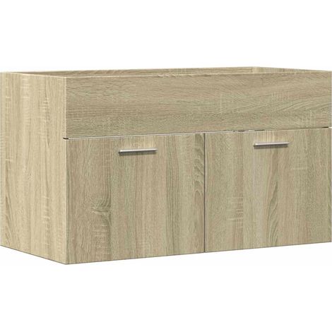 Maison Exclusive - Waschbeckenunterschrank Sonoma-Eiche 80x38,5x4