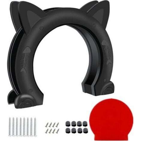 Porte intérieure pour chat, porte pour chat, chatière pour chat jusqu'à 10 kg, tunnel pour chat pour porte de chambre (1/4)