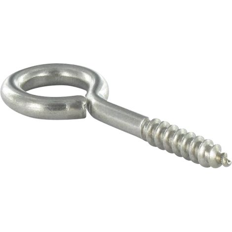 Piton Bois Inox A4 6X100 Filetée sur 54 Oeil 14-1 pièce (1/2)
