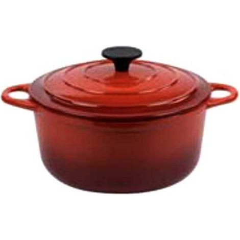 Cazuela de hierro fundido redonda con tapa Cop Normandie cm 24 Asa