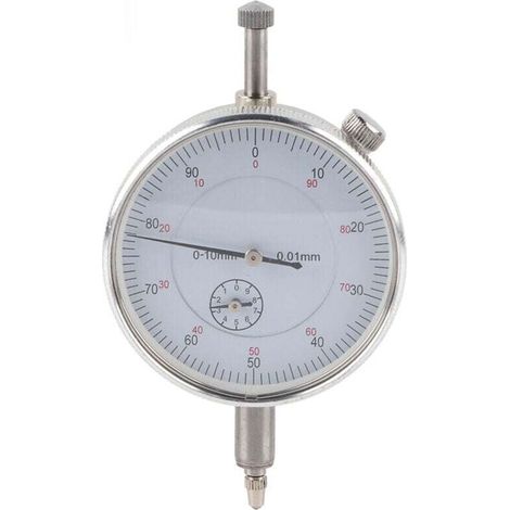 UlisemJauge d'indicateur à cadran 0-10 mm 0,01 mm de précision outil de mesure de haute précision (1/4)