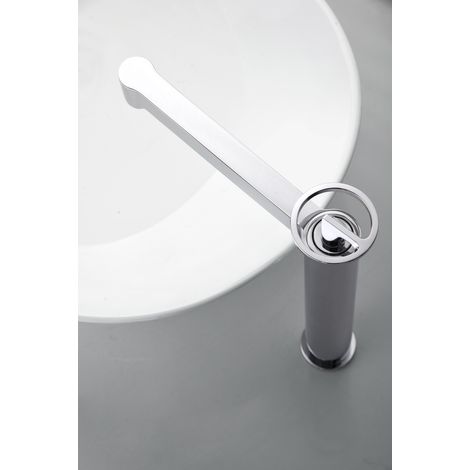 Imex -  Grifo Monomando Lavabo Caño Alto Cromado Serie  Olimpo (1/2)