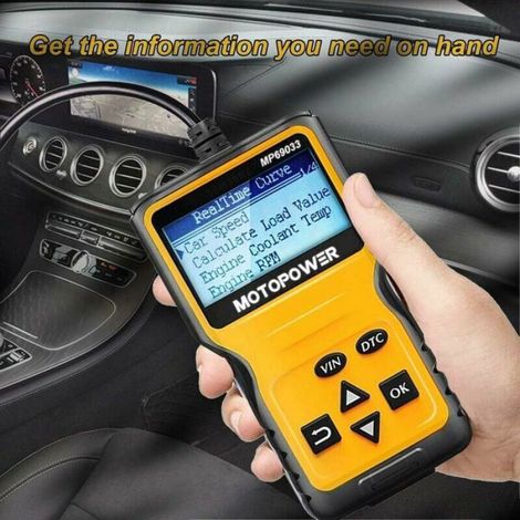 Scanner OBD II - Lecture Codes Erreurs Moteur - Compatible Voitures À Partir De 1996 - 1 Pièce (1/5)