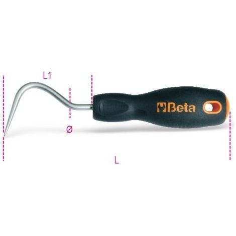 Utensile di finitura beta hook point awl design ergonomico precisione