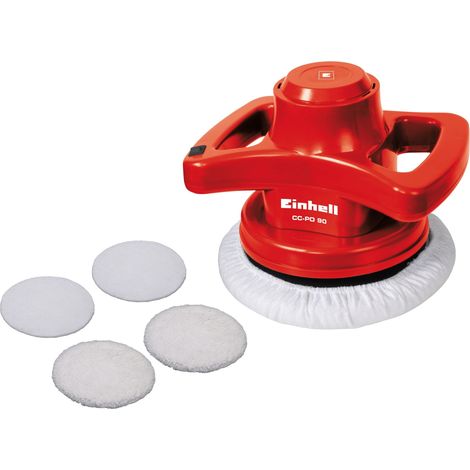 EINHELL Machine à polir pour voiture CC-PO 90 + Set de couvre-polissage