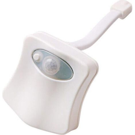 Veilleuse LED pour salle de bain, 8 couleurs, avec capteur de mouvement pour siège de toilette (Australie) (1/5)