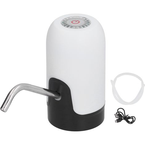 Pompe à eau électrique portable USB rechargeable pour bouteille intelligente, distributeur d’eau blanc, ensemble de pompage rechargeable (1/5)
