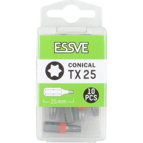 ESSVE TX25 Punta conica Torx per cacciavite 25 mm 10 pezzi (1/2)