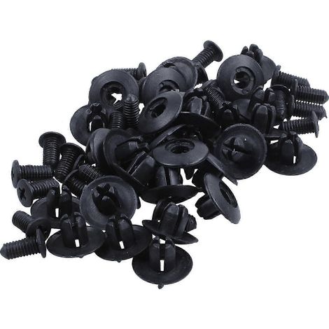 30x 8mm Kotflügelclips passend für Acura Honda Halteclips Schwarz
