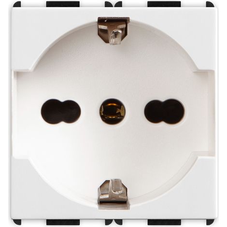 Presa Schuko bipasso 2P+T 16A P40 Bianco serie Pixia Master 11170