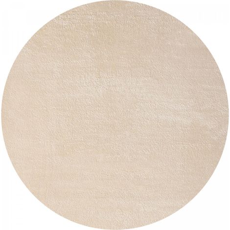Tapis LYN10 LAVABLE 30°C 200x200 Beige, tapis shaggy uni à longs poils (1/4)