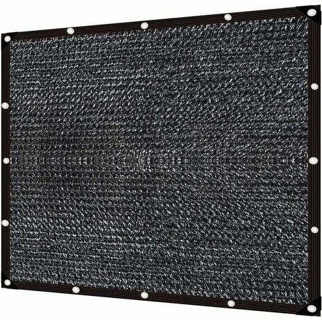 Filet d'Ombrage Noir,Filet Protection Solaire,Filet D'Ombrage,Filet D'ombrage Terrasse,Tissu D'Ombrage,Voile Solaire,Voile d'ombrage (3×4m) (1/5)