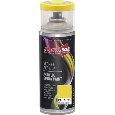 AMBRO-SOL PINTURA ACRILICA1003 AMARILLO SEÑAL (SPRAY 400 ML.