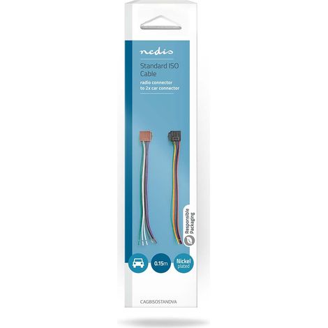 Nedis ISO-Adapter-Kabel / ISO Kompatibilität: Standard / 0.15 m / Rund / PVC / Box