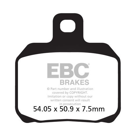 Pastillas de freno EBC FA266V V-PAD (juego para 1 disco)