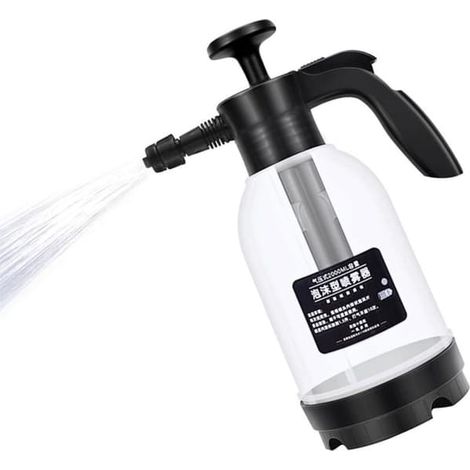 Ecleanfy - Pulvérisateur à pression 2L, pompe à mousse manuelle pour voiture, pulvérisateur d'eau sous pression portable, lance à mousse pour voiture (1/5)
