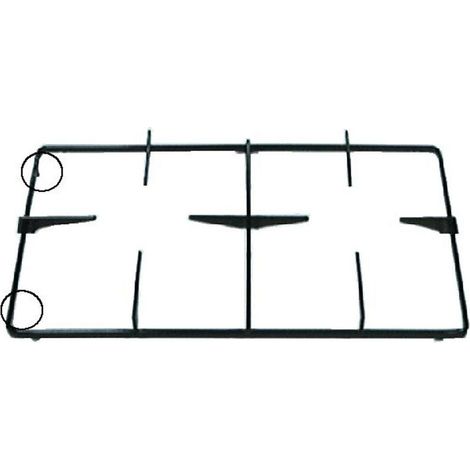 GRIGLIA DX CUCINA GAS ADATTA  REX ELECTROLUX ZOPPAS CM 46,3 x 27,4 NERA  P 6751 (1/2)