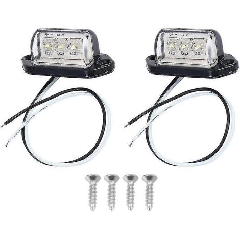 Universelle 12V/24V LED-Kennzeichenbeleuchtung für Pkw, Anhänger und Fahrzeuge. (1/4)