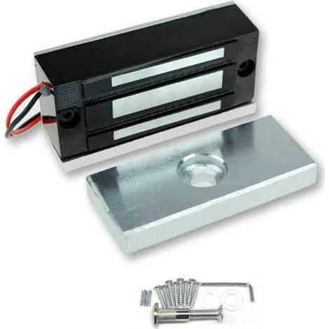Serrure électromagnétique de 60 kg, contrôle d'accès, serrure électronique métallique 12 V CC, type NC, pour système de sécurité de porte simple (1/3)