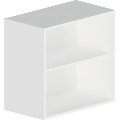 Caisson haut de cuisine hauteur 560 mm profondeur 330 mm largeur 600 mm coloris blanc + 1 tablette - LES MENUISERIES DU CENTRE
