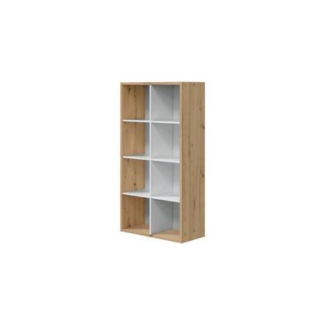 LIBRERIA 71X33X137 CM  BIANCO ROVERE