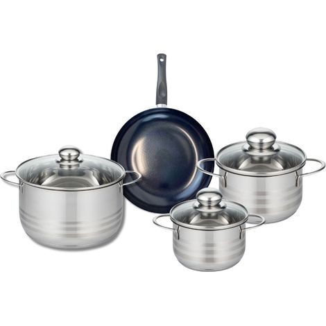 Ensemble de 1 Poêle de cuisson 20 cm et 3 faitouts 14, 16 et 20 cm Elo Prima Brillant (1/5)
