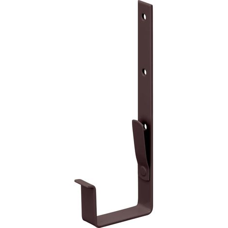 INEFA Dachrinnenhalter Kastenrinne, PVC Rinnenhalter Dachrinnenzuberhör , einfache Montage, Made in Germany - NW68 / 68mm Dunkelbraun