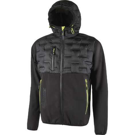 U-POWER SPOCK Giacca Impermeabile Traspirante Antivento Black Carbon Nero M