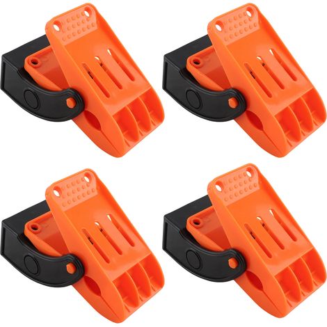 Juego de 4 clips de sujeción para alfombrillas de lavado de coches, antideslizantes, fabricados en acero inoxidable resistente a la oxidación, para vehículos. (1/5)