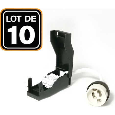 10 Lampenfassungen GU10 Keramik Automatisch 230V Klasse 2