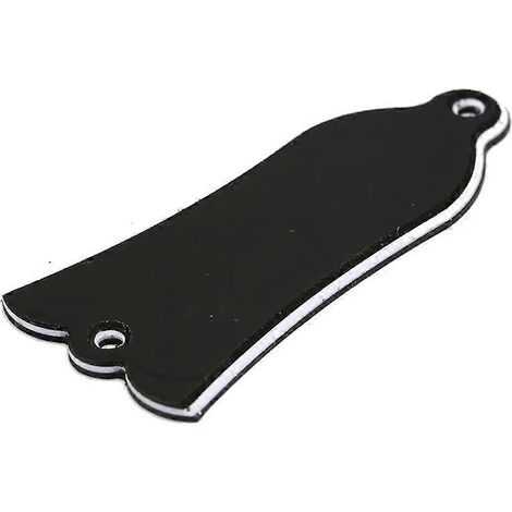 Cache-manche en PVC noir en forme de cloche, 2 trous, pour guitare (1/5)