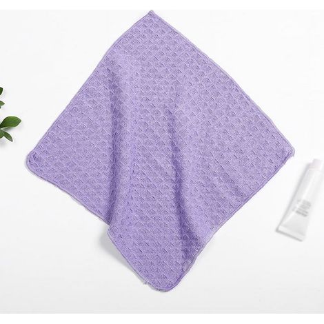 Serviette Carrée - 30 x 30 cm - Microfibre Absorbante - Pour Bain Bébé Cuisine Salle de Bain - 1 Pièce (1/5)