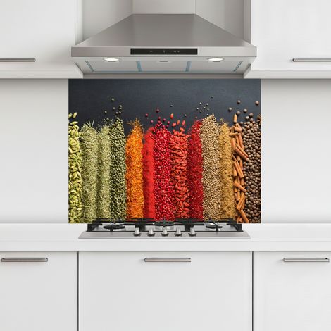 CRÉDENCE CUISINE Épices - Herbes - Emplois - Rainbow 80x60 cm