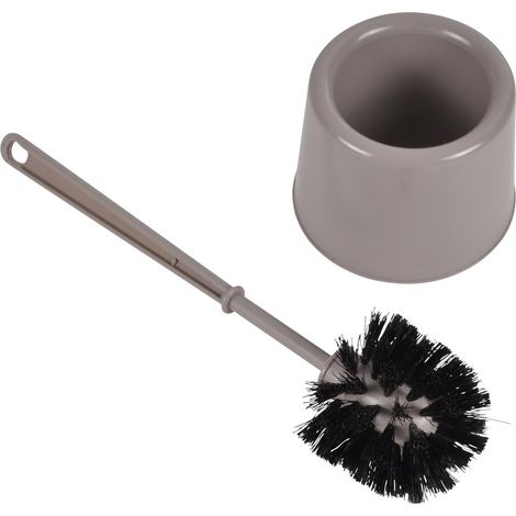 Brosse WC Plastique Taupe