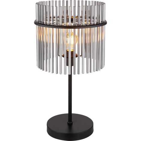 Globo - lámpara de mesa - GORLEY - negro - vidrio - Ø 30cm - E27