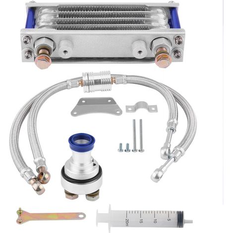 Aluminium-Motorölkühler-Kit für Motorräder von 100 cm³ bis 250 cm³
