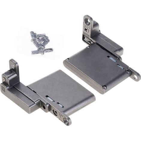 Bisagra para puerta con marco de aluminio, 2 piezas, ejes altos. (1/3)