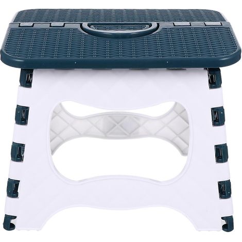 Tabouret pliant portable en plastique pour la pêche, idéal pour l'extérieur. (1/5)