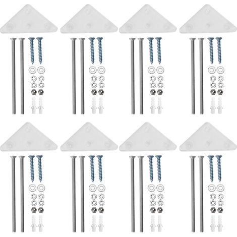 Lot de 8 supports muraux en acrylique pour skateboard – Présentoir polyvalent pour solutions de rangement horizontales et verticales (1/5)