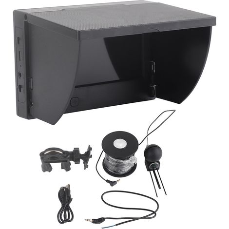 Kit de système de détection de poissons visuel haute définition avec écran TN standard de 4,3 pouces + câble de 20 m avec caméra étanche IP67 1000 TVL, adapté à la pêche sur les lacs gelés/bateaux de (1/5)