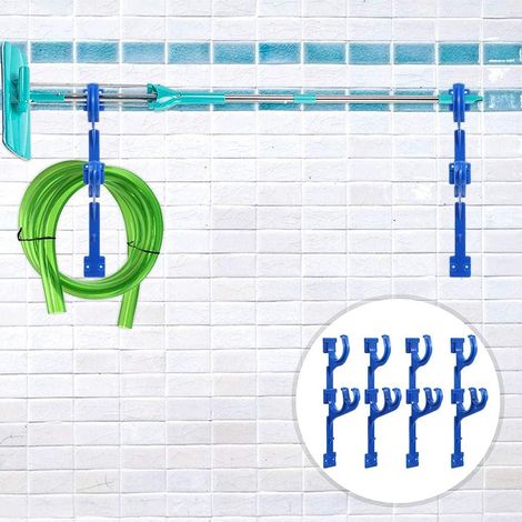 Piscine Pole Hanger piscine Brosse Hangers Pole Crochets Support pour batons télescopiques Feuille Rateaux Outils de jardin Piscine Outils Outils de jardin Accessoires et piscine Accessoires (1/5)