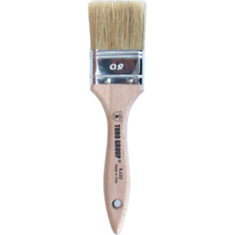 PENNELLESSA BIONDA MANICO LEGNO S.122 40 MM- 12,0 pz