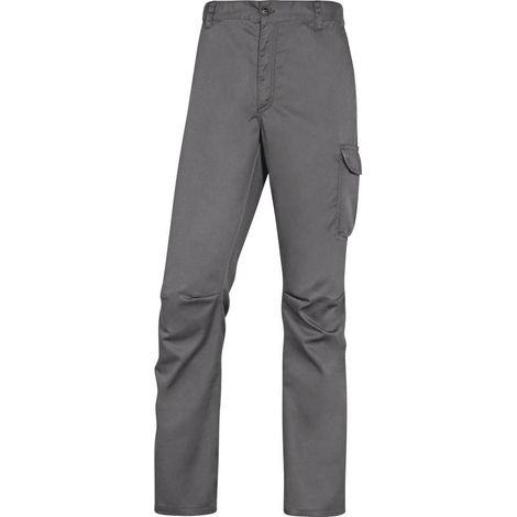 Pantalon de travail extensible pour homme, confortable et extensible - Delta Plus Pano Stretch S gris acier/noir (1/2)