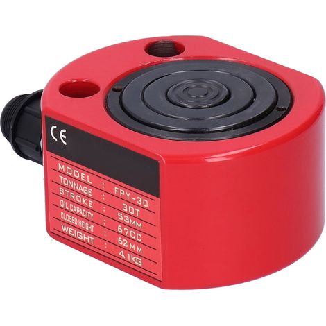 Vérin hydraulique mince 30T à alésage creux séparé - Fournitures industrielles FPY-30 (1/5)