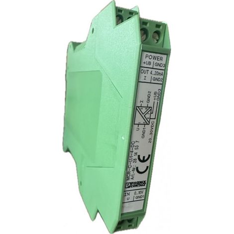 Amplificateur-séparateur modulaire MCR 3 voies pour isolation galvanique entrée 1-10VDC / sortie 4-20mA PHOENIX CONTACT 2814537 (1/3)