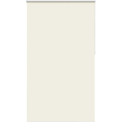 Store enrouleur occultant blanc cassé, dimensions 140 x 210 cm, en tissu. (1/5)