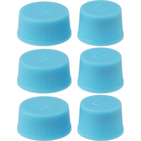 CCYKXALot de 6 bouchons de valve de système AC haute basse pression adaptés à la plupart des voitures avec réfrigérants R134a ou R12 (1/5)