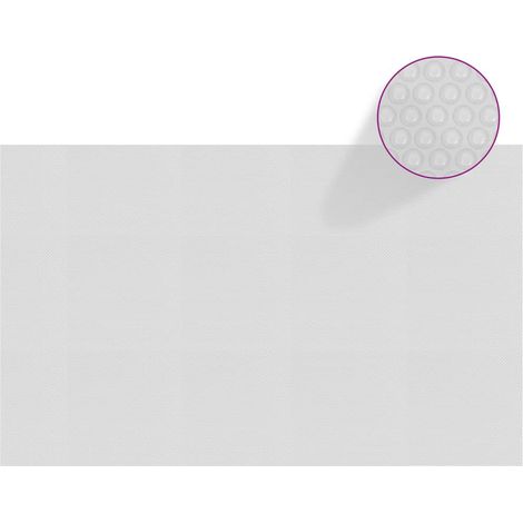 Cubierta solar de piscina de PE flotante gris 260x160 cm vidaXL
